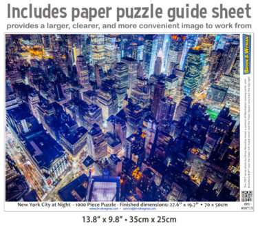 New York City at Night Puzzle Guide Insert