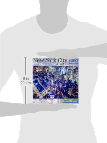 New York City at Night Jigsaw Puzzle Scale Image