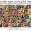 Science Fiction Magazine Covers 1000 Piece Jigsaw Puzzle Guide Insert