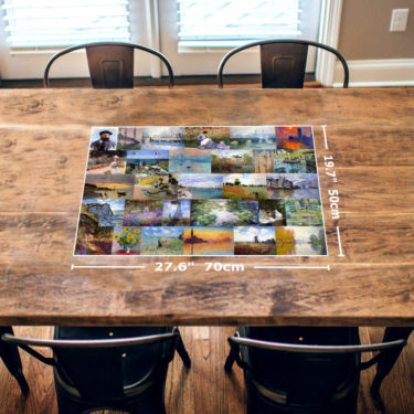 Claude Monet 1000 Piece Jigsaw Puzzle Table View