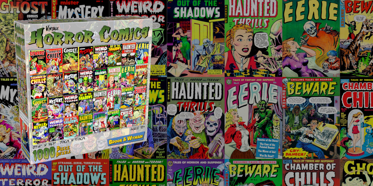 Horror Comic Book Covers Jigsaw Puzzle Slider - 1200x600